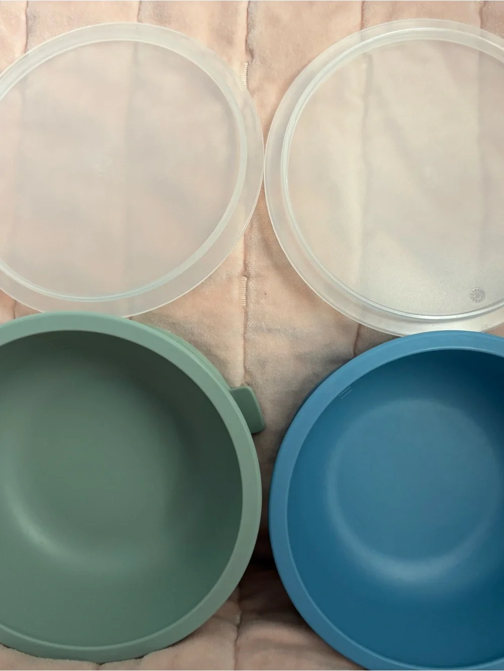 WeeSprout Bowls & Itzy Ritzy Teethers & Silicone Bibs & Mushie Spoons